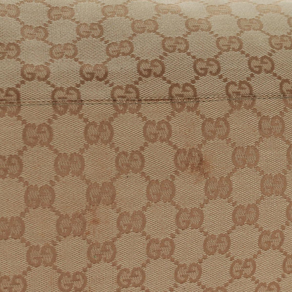 GUCCI GG Canvas Sherry Line Boston Bag Beige Gold pink 153240 Auth 159776