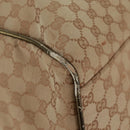 GUCCI GG Canvas Sherry Line Boston Bag Beige Gold pink 153240 Auth 159776-13