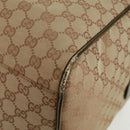 GUCCI GG Canvas Sherry Line Boston Bag Beige Gold pink 153240 Auth 159776-14