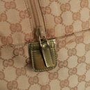 GUCCI GG Canvas Sherry Line Boston Bag Beige Gold pink 153240 Auth 159776-16
