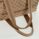 GUCCI GG Canvas Sherry Line Boston Bag Beige Gold pink 153240 Auth 159776-7