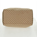 GUCCI GG Canvas Sherry Line Boston Bag Beige Gold pink 153240 Auth 159776-9