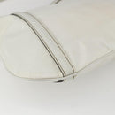 GUCCI Interlocking Web Sherry Line Bag Coated Canvas White 162740 Auth 159778-16