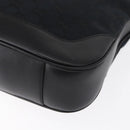 GUCCI Bamboo GG Canvas Hand Bag 2way Black Silver 001 4095 Auth 159780-16