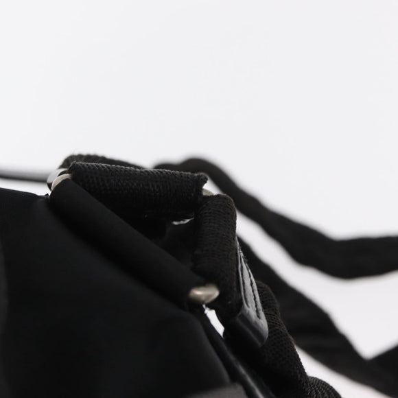 PRADA Backpack Nylon Black Silver Auth 159782