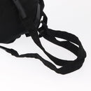 PRADA Backpack Nylon Black Silver Auth 159782-10