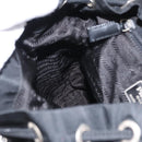 PRADA Backpack Nylon Black Silver Auth 159782-26