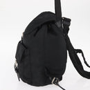 PRADA Backpack Nylon Black Silver Auth 159782-3