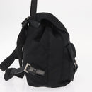 PRADA Backpack Nylon Black Silver Auth 159782-4