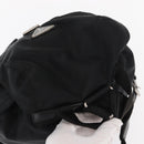 PRADA Backpack Nylon Black Silver Auth 159782-6