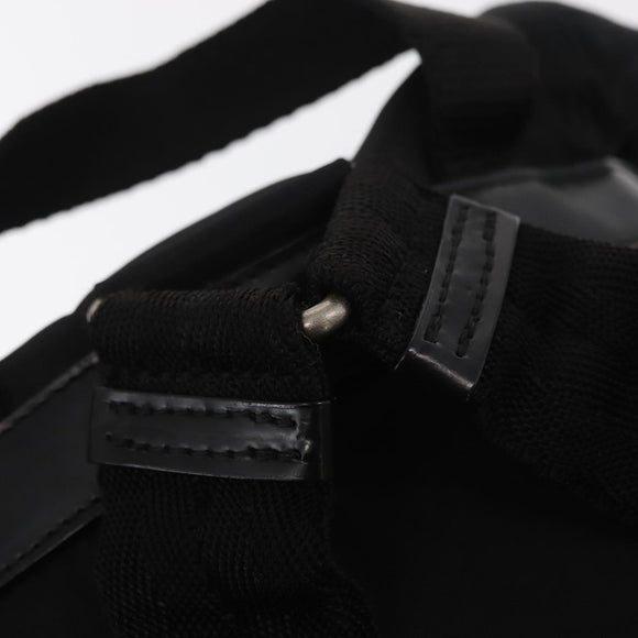 PRADA Backpack Nylon Black Silver Auth 159782