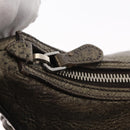 PRADA Shoulder Bag Leather Bronze Silver Auth 159784-18