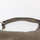 PRADA Shoulder Bag Leather Bronze Silver Auth 159784-14