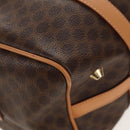 CELINE Macadam Canvas Hand Bag PVC Leather Brown Gold Auth 159786V-9