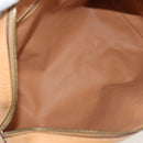 CELINE Macadam Canvas Hand Bag PVC Leather Brown Gold Auth 159786V-10