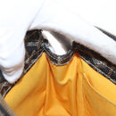 GOYARD Herringbone Miroir PM Clutch Bag PVC Leather Dark Brown Auth 159792-15