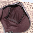 FENDI Zucchino Canvas Hand Bag Beige Auth 159795-19