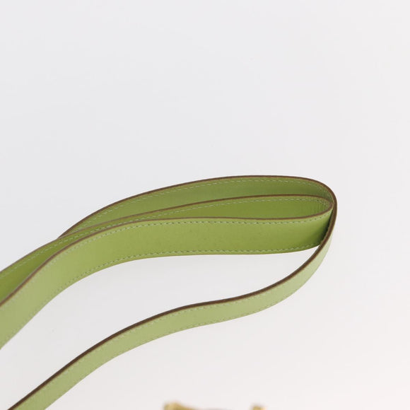 Salvatore Ferragamo Backpack Suede Gold Light green Auth 159800