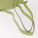 Salvatore Ferragamo Backpack Suede Gold Light green Auth 159800-9