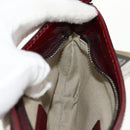 BURBERRY Nova Check Shoulder Bag PVC Leather Red Auth 159802V-22