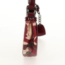 BURBERRY Nova Check Shoulder Bag PVC Leather Red Auth 159802V-4