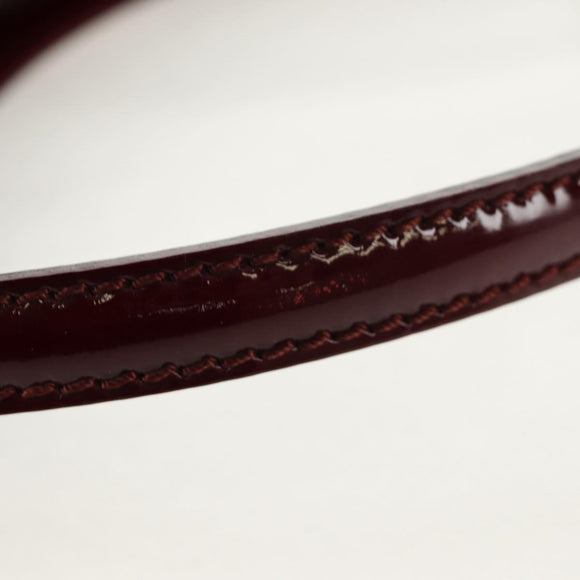 BURBERRY Nova Check Shoulder Bag PVC Leather Red Auth 159802V