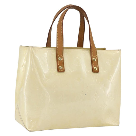 LOUIS VUITTON Monogram Vernis Reade PM Hand Bag Perle M91336 LV Auth 159820
