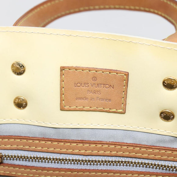 LOUIS VUITTON Monogram Vernis Reade PM Hand Bag Perle M91336 LV Auth 159820