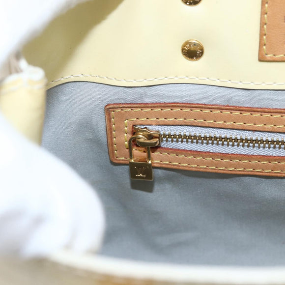 LOUIS VUITTON Monogram Vernis Reade PM Hand Bag Perle M91336 LV Auth 159820