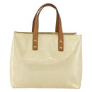 LOUIS VUITTON Monogram Vernis Reade PM Hand Bag Perle M91336 LV Auth 159820-13