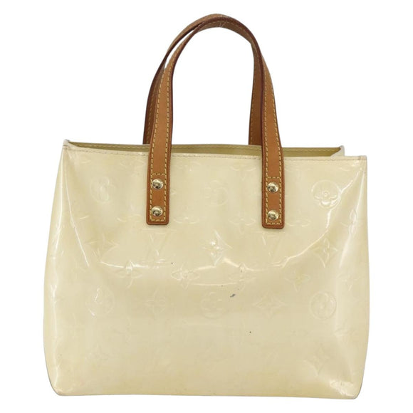 LOUIS VUITTON Monogram Vernis Reade PM Hand Bag Perle M91336 LV Auth 159820