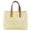 LOUIS VUITTON Monogram Vernis Reade PM Hand Bag Perle M91336 LV Auth 159820-2