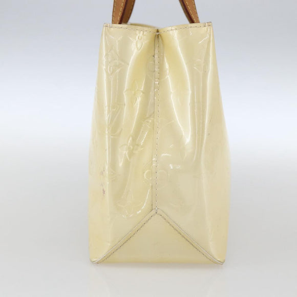LOUIS VUITTON Monogram Vernis Reade PM Hand Bag Perle M91336 LV Auth 159820