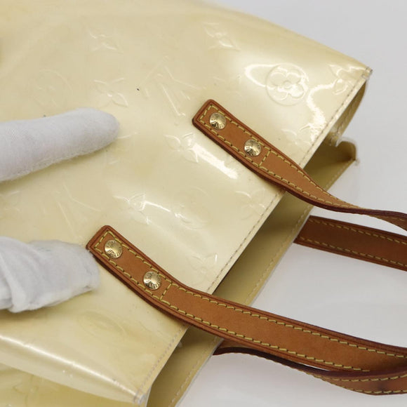 LOUIS VUITTON Monogram Vernis Reade PM Hand Bag Perle M91336 LV Auth 159820