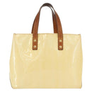LOUIS VUITTON Monogram Vernis Reade PM Hand Bag Perle M91336 LV Auth 159821-13