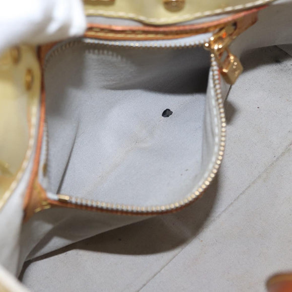 LOUIS VUITTON Monogram Vernis Reade PM Hand Bag Perle M91336 LV Auth 159821