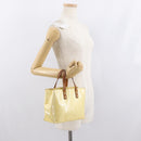 LOUIS VUITTON Monogram Vernis Reade PM Hand Bag Perle M91336 LV Auth 159821-23