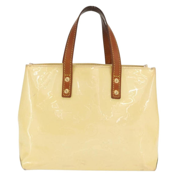 LOUIS VUITTON Monogram Vernis Reade PM Hand Bag Perle M91336 LV Auth 159821