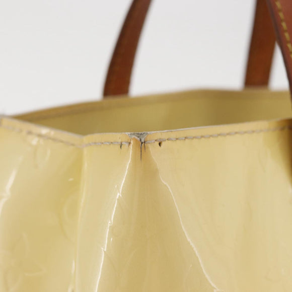 LOUIS VUITTON Monogram Vernis Reade PM Hand Bag Perle M91336 LV Auth 159821