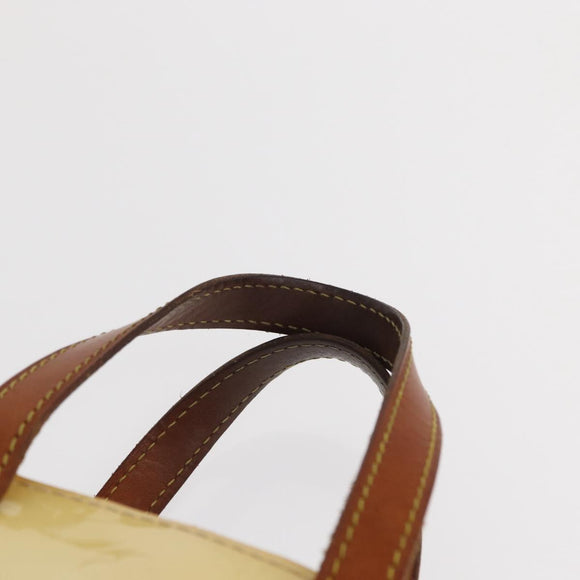 LOUIS VUITTON Monogram Vernis Reade PM Hand Bag Perle M91336 LV Auth 159821