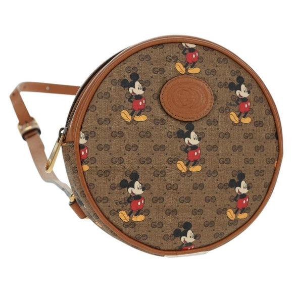 GUCCI Micro GG Supreme Disney Backpack PVC Beige Gold 603730 Auth 159823M