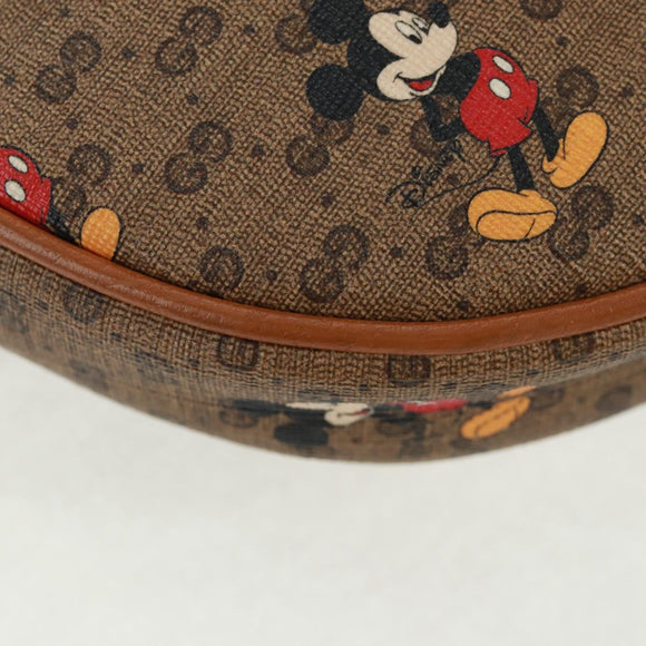 GUCCI Micro GG Supreme Disney Backpack PVC Beige Gold 603730 Auth 159823M