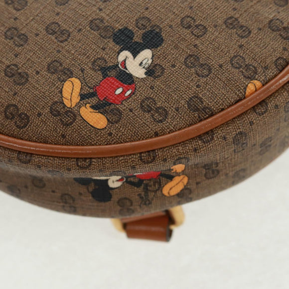 GUCCI Micro GG Supreme Disney Backpack PVC Beige Gold 603730 Auth 159823M