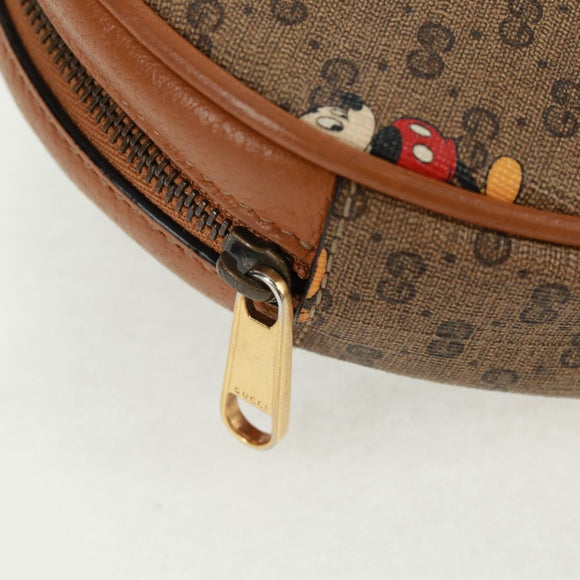GUCCI Micro GG Supreme Disney Backpack PVC Beige Gold 603730 Auth 159823M