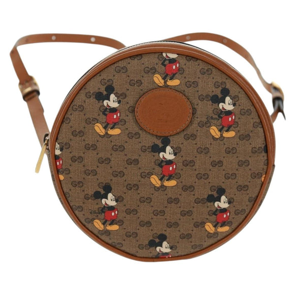 GUCCI Micro GG Supreme Disney Backpack PVC Beige Gold 603730 Auth 159823M
