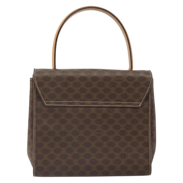 CELINE Macadam Canvas Hand Bag PVC Leather Brown Gold Auth 159824 - 0