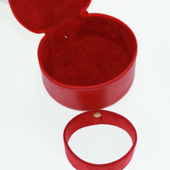 LOUIS VUITTON Epi Ecrin Bijoux 12 Jewelry Box Red M48207 LV Auth 159825V