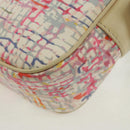 CHANEL Shoulder Bag Canvas Multicolor Silver CC Auth 159826V-17