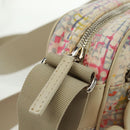 CHANEL Shoulder Bag Canvas Multicolor Silver CC Auth 159826V-9
