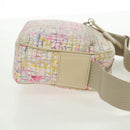 CHANEL Shoulder Bag Canvas Multicolor Silver CC Auth 159826V-4